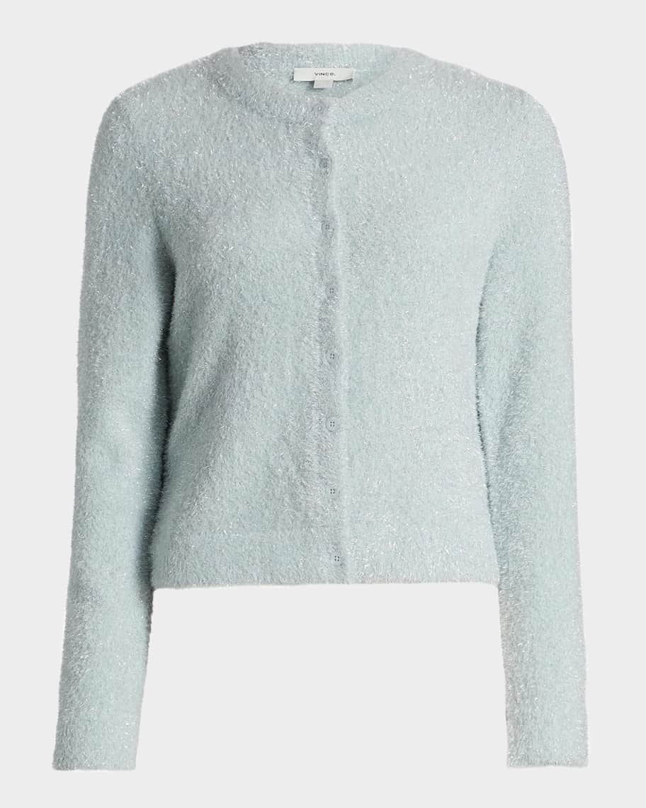Vince Metallic Knit Cardigan | Neiman Marcus