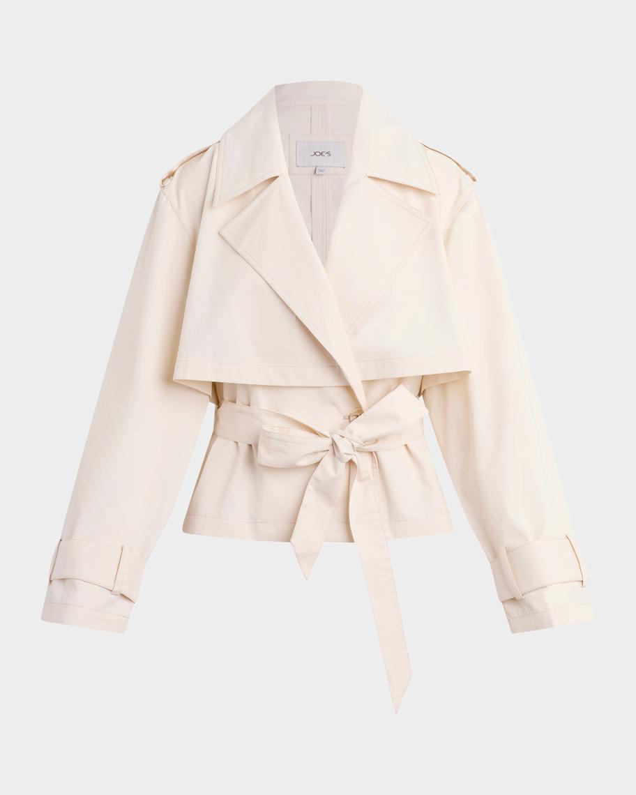 Joe's Jeans Liz Cropped Trench Coat | Neiman Marcus