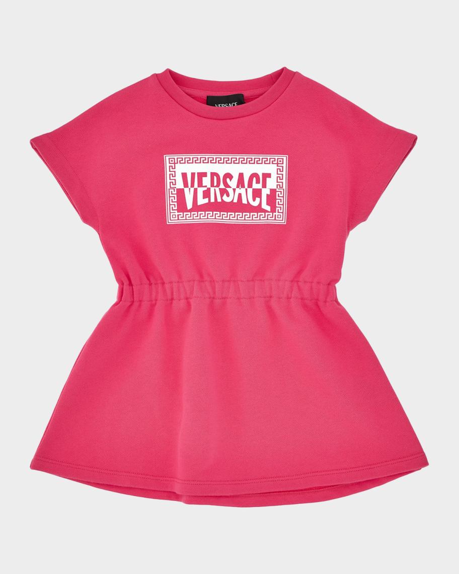 Versace Girl's '90s Vintage Logo Cotton Dress, Size 12M-5