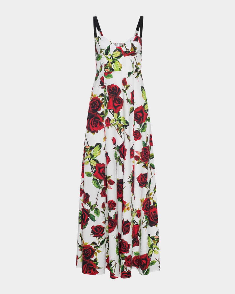 L'Agence Sutton Beaded-Strap Maxi Dress | Neiman Marcus