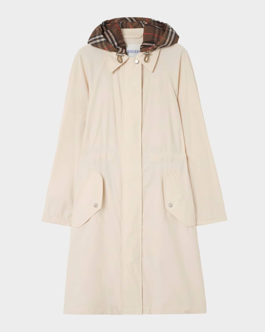 Burberry Newbury Parka Jacket With Removable Hood | Neiman Marcus