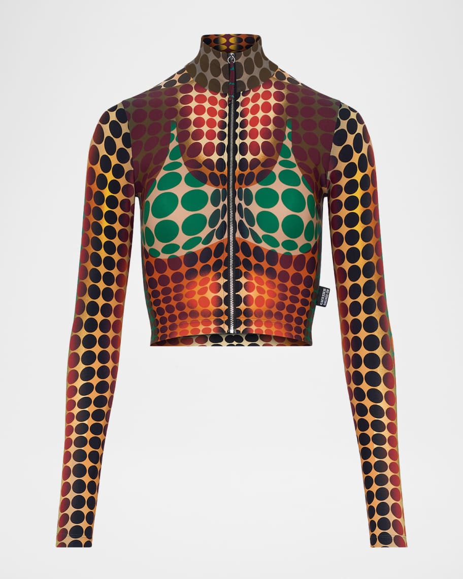 Jean Paul Gaultier Re-Edition The Brown Dots Top | Neiman Marcus