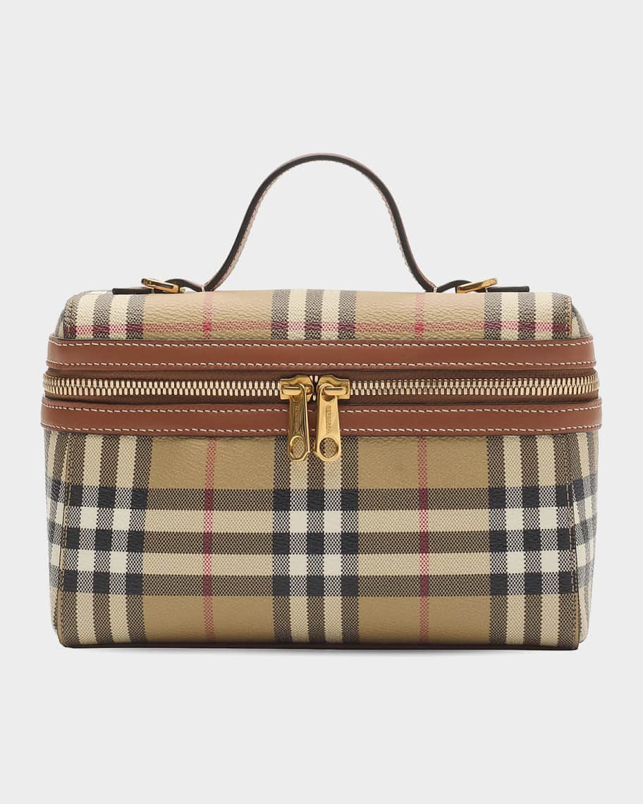 Burberry Check Vanity Bag | Neiman Marcus