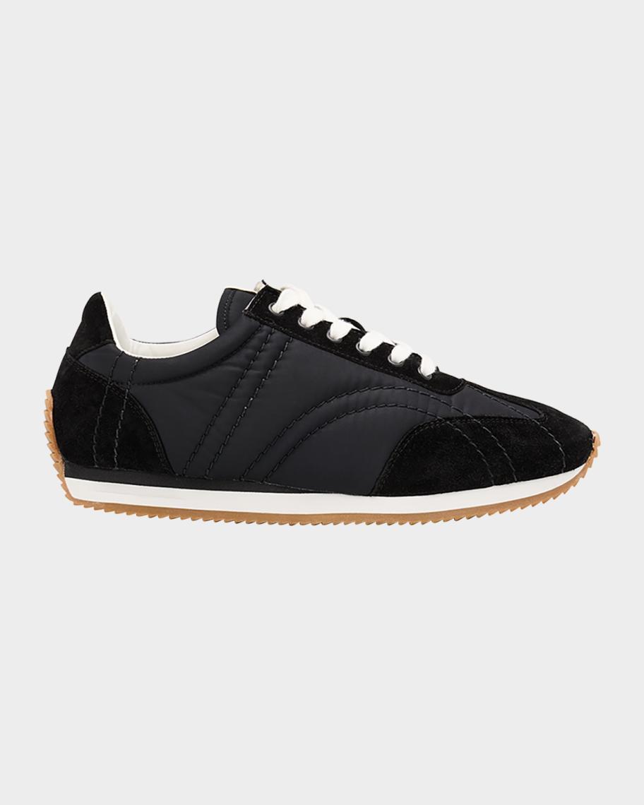トーテムです Toteme Sport Monogram Quilted Low-Top Sneakers | Neiman Marcus