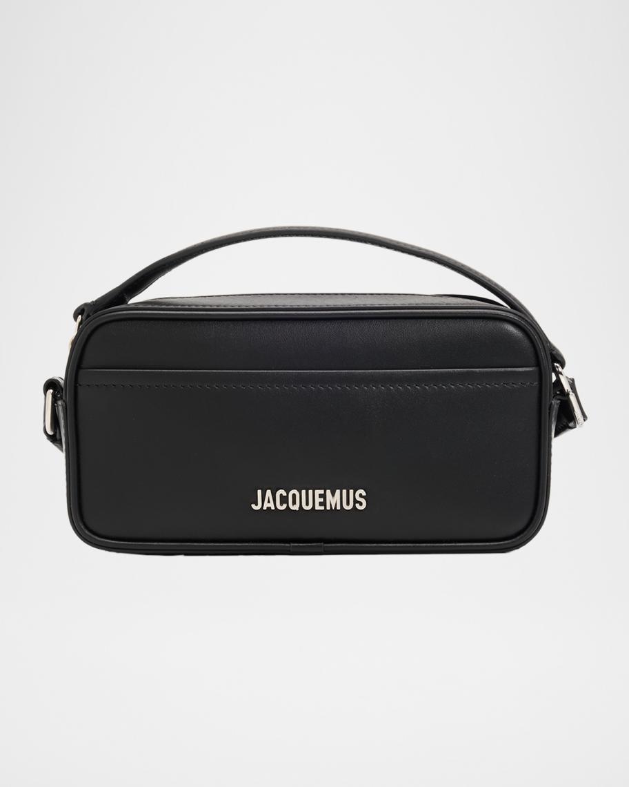 【美品】ジャックムス LE BANETO ショルダーバッグ レザー ブラック Jacquemus Men's Le Baneto Leather Crossbody Bag | Neiman Marcus