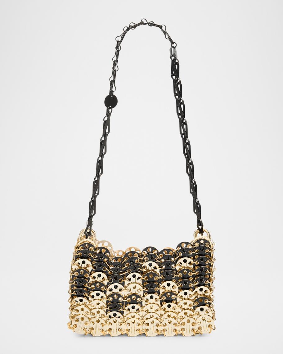 Rabanne Iconic Nano 1969 Brass Shoulder Bag | Neiman Marcus