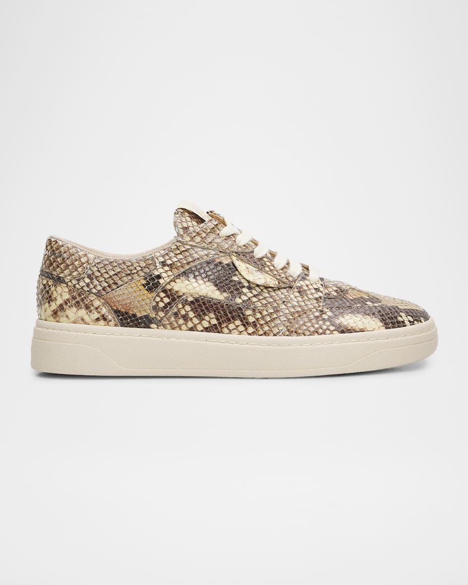 Giuseppe Zanotti Men's GZ94 Snake-Effect Leather Sneakers | Neiman