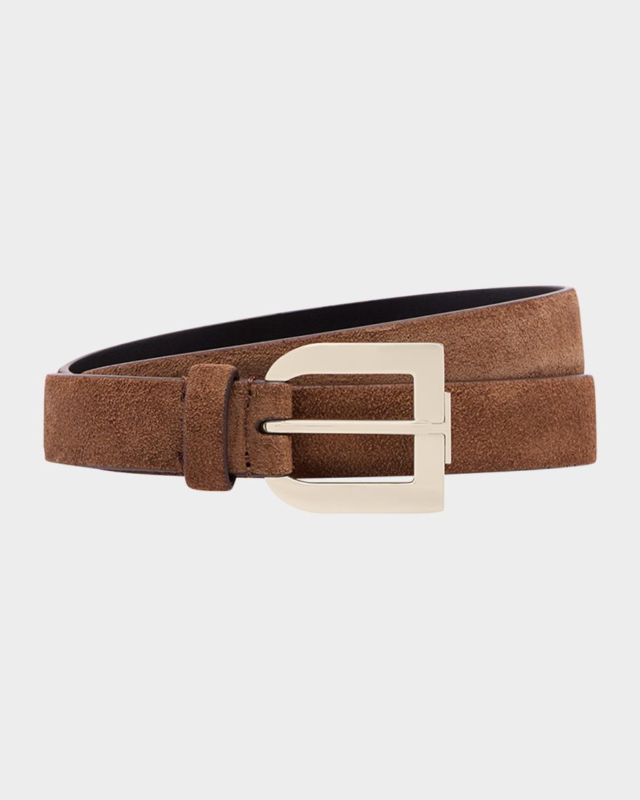 TOM FORD T Suede Belt | Neiman Marcus display picture 3