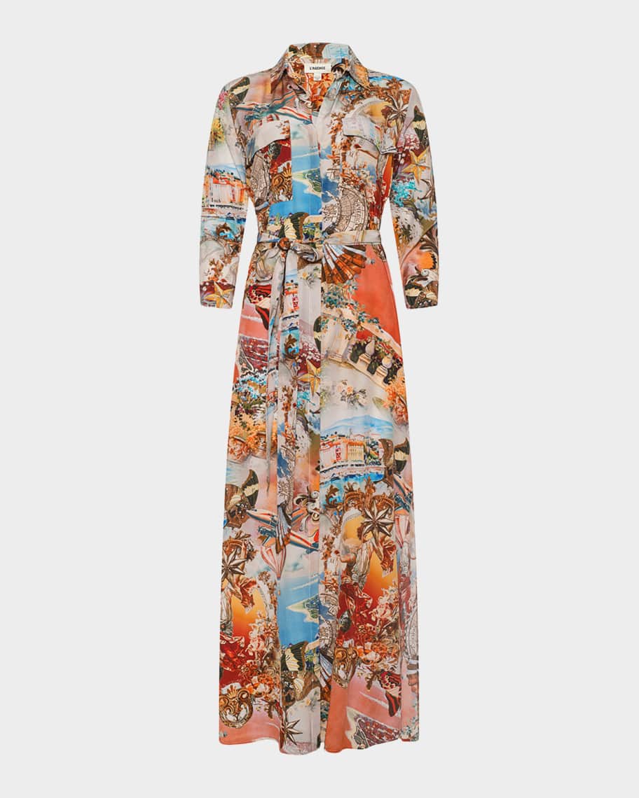 knee length dresses for ladies L'agence Cameron Long Shirt Dress