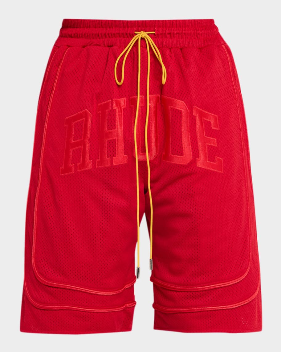 Rhude Men's Baggy Mesh Drawstring Shorts | Neiman Marcus