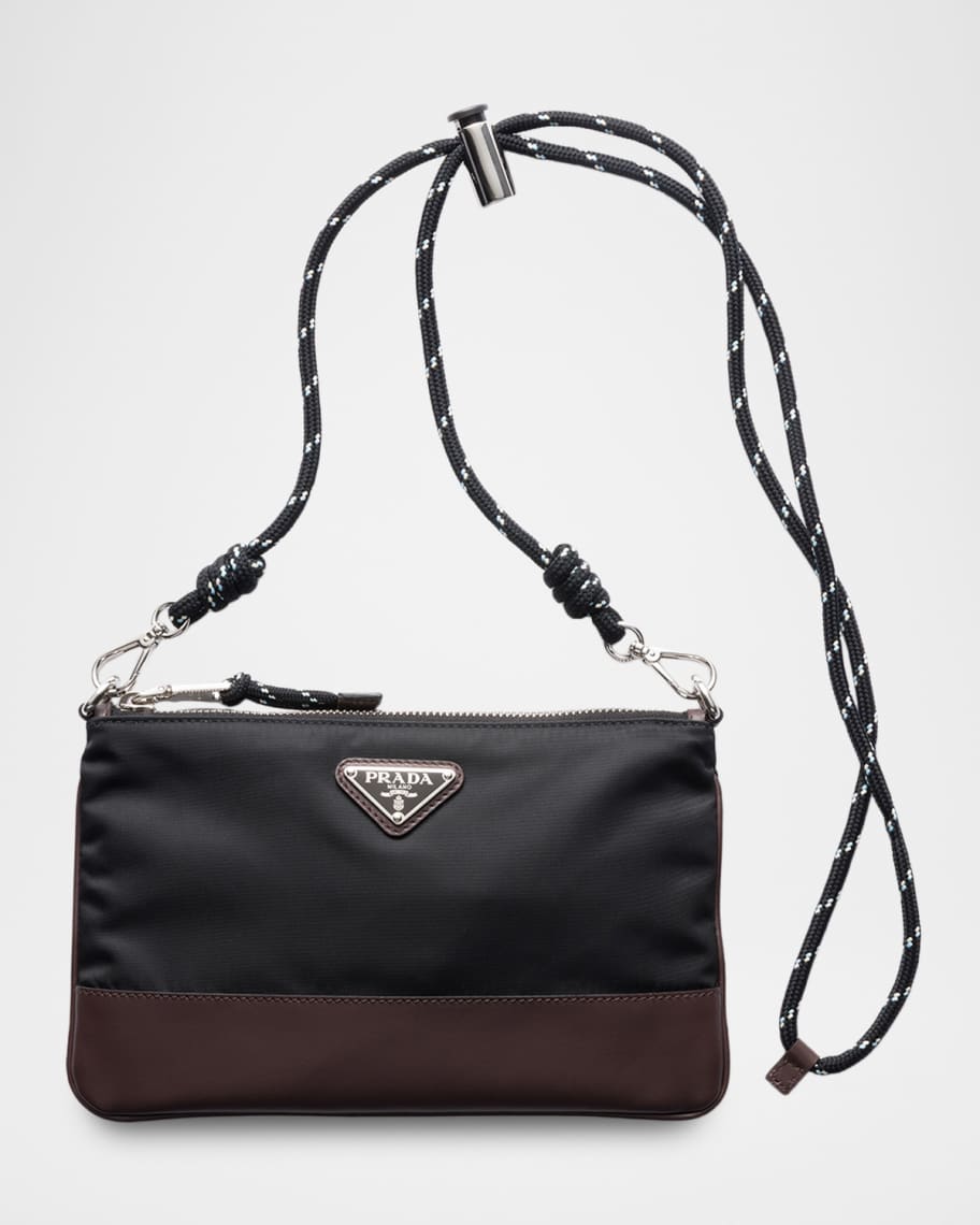 PRADA 黒 ケース Prada Men's Speedrock Re-Nylon Smartphone Case with Strap | Neiman