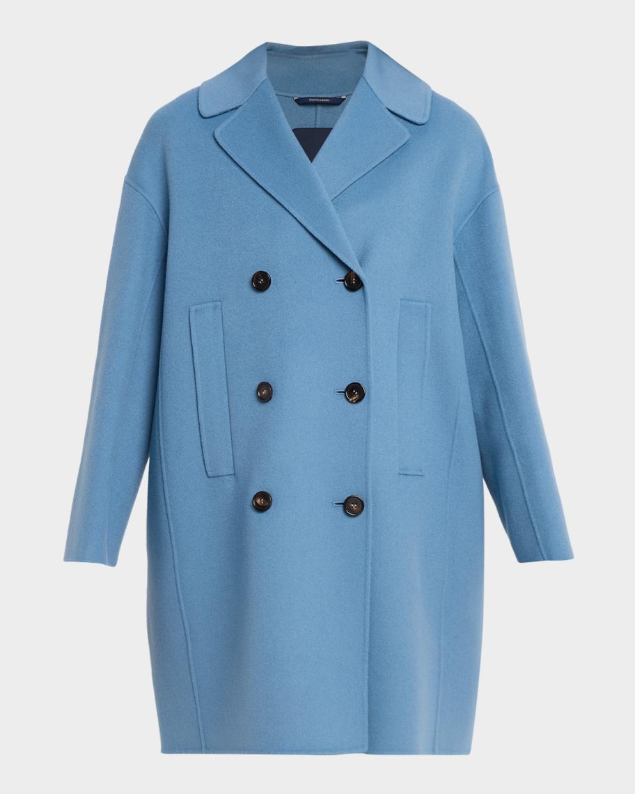 Max Mara Wool Broadcloth Midi Coat | Neiman Marcus