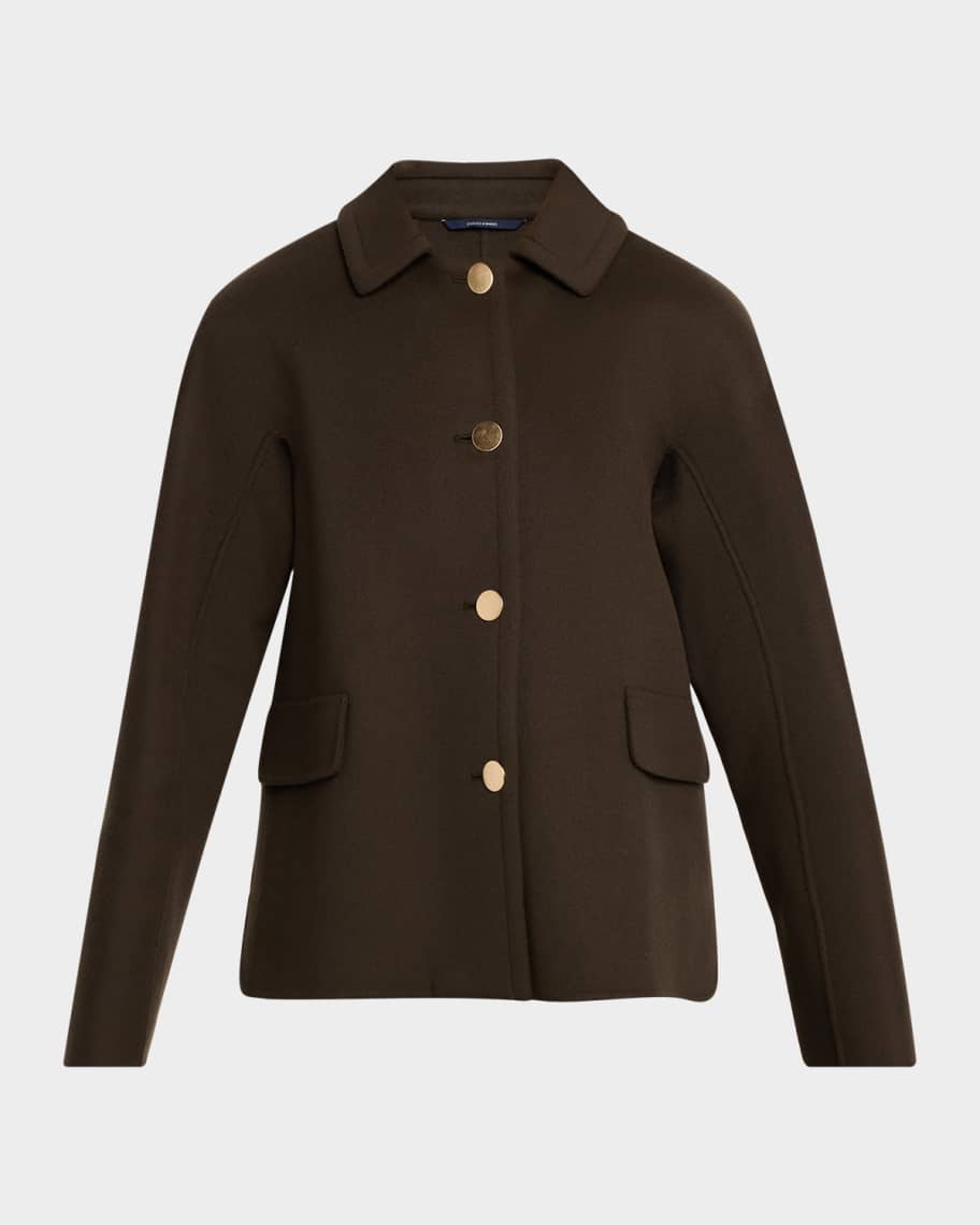 Max Mara Single-Breasted Wool Jacket | Neiman Marcus