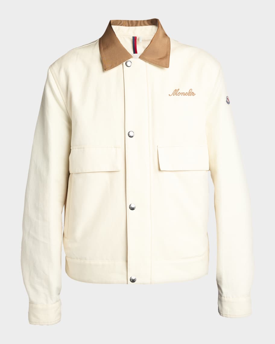 Moncler Men's Kilke Gabardine Shirt Jacket | Neiman Marcus