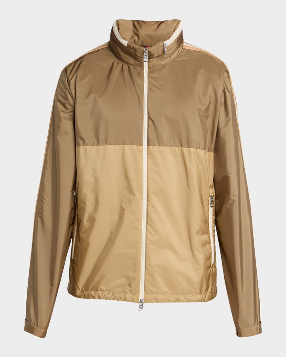 MONCLER HOSHI nylon jacket ナイロンジャケット Moncler Men's Bicolor Nylon Full-Zip Jacket | Neiman Marcus