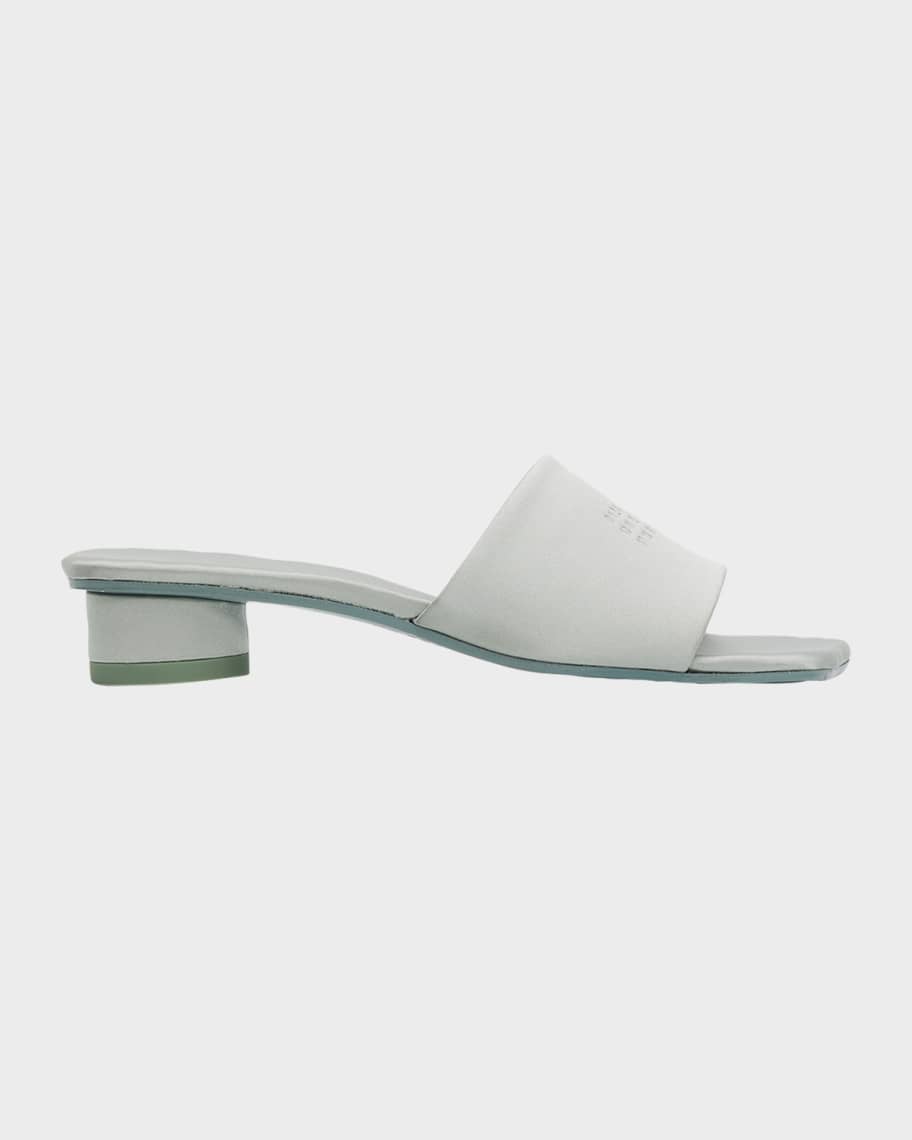 ★ちゃんもも。★MM6 Maison Margiela MM6 Maison Margiela 25mm Satin Mule Sandals | Neiman Marcus