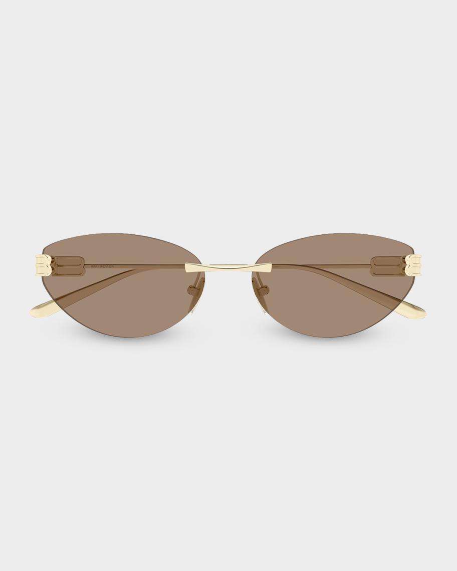 Balenciaga 61mm Metal Cat-Eye Sunglasses | Neiman Marcus