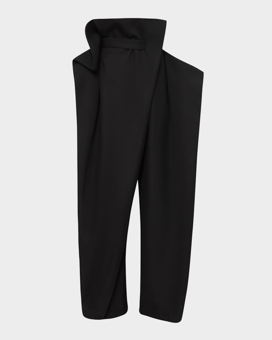 J．W．ANDERSON WIDE LEG TROUSERSワイドパンツ JW Anderson Fold Over Waist Wide-Leg Pants | Neiman Marcus