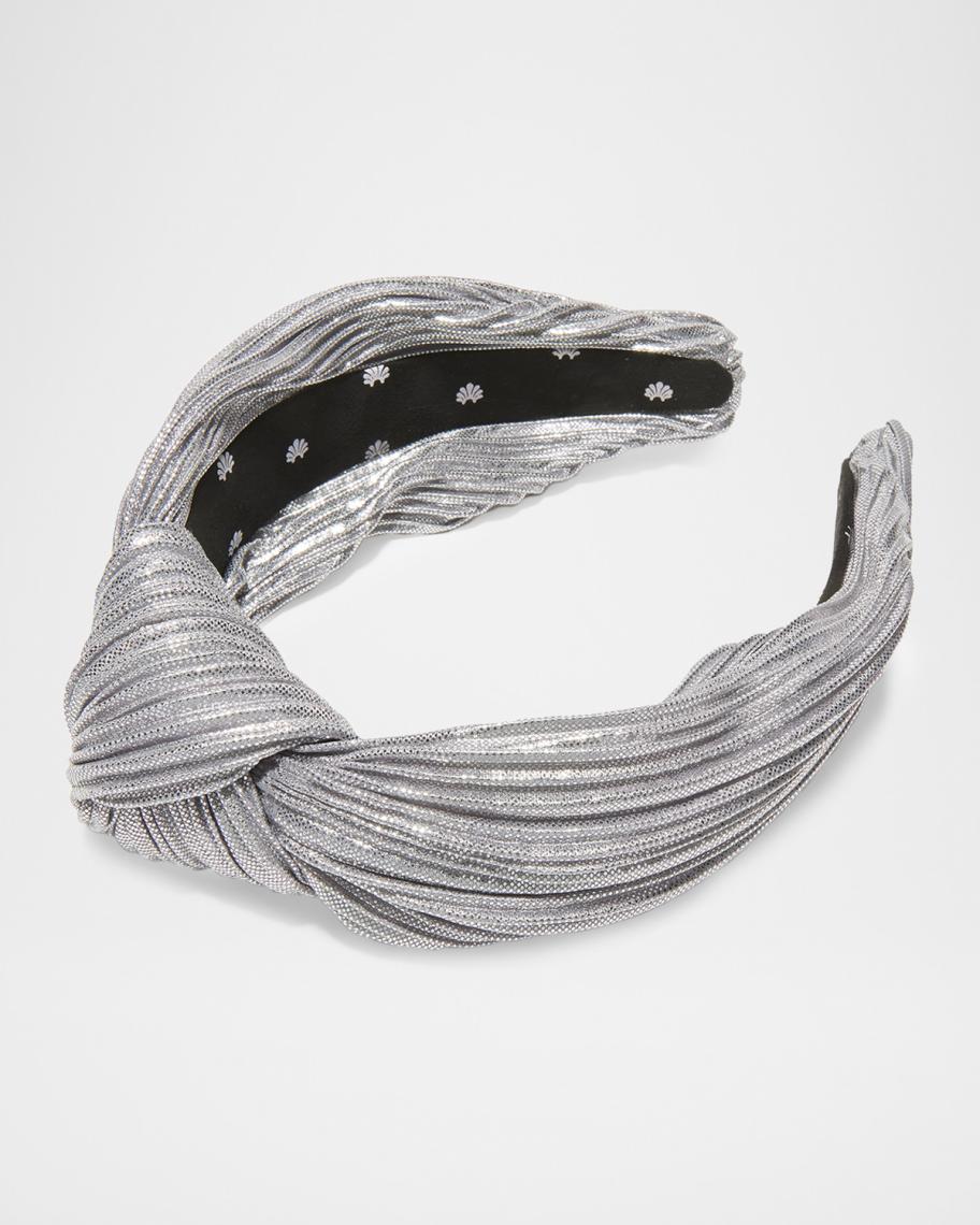 Lele Sadoughi Knotted Pleated Headband | Neiman Marcus display picture 2