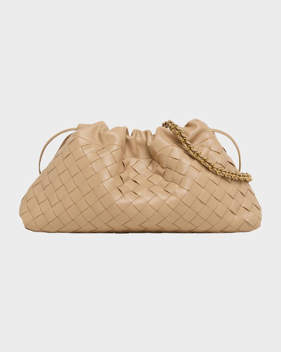 Bottega Veneta Dustbag Notte Leather Shoulder Bag | Neiman Marcus