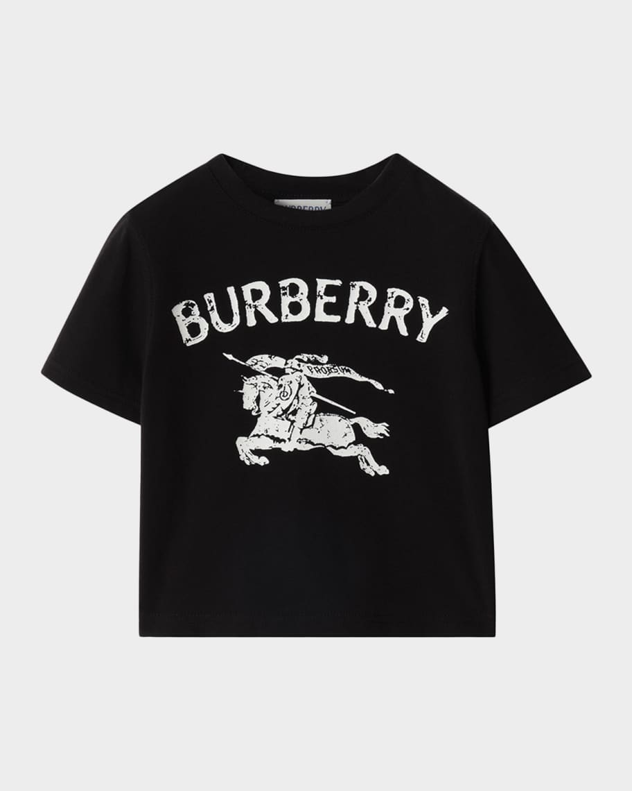 Burberry Boy's EKD Stretch Cotton T-Shirt, Size 6M-3 | Neiman Marcus
