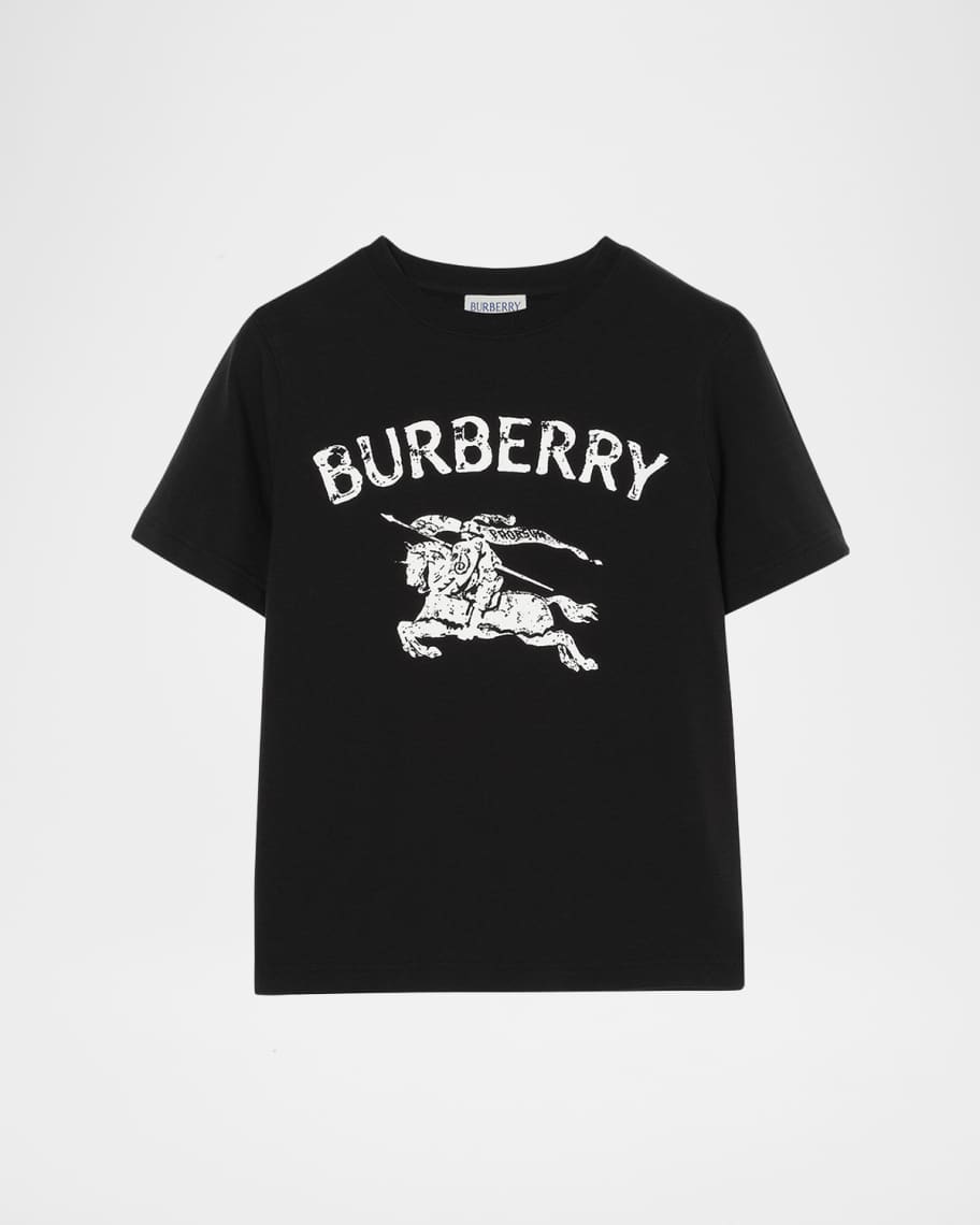 Burberry Boy's EKD Stretch Cotton T-shirt, Size 3-14 | Neiman Marcus