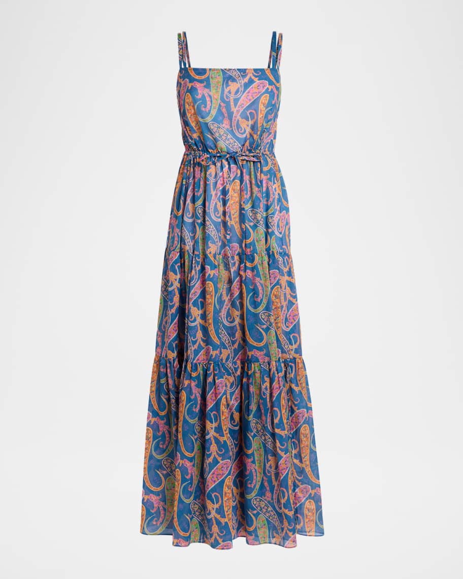 etro embroidered tiered dress Long One Shoulder Formal Dress One Shoulder Detail Mac Duggal 26717 main image 0