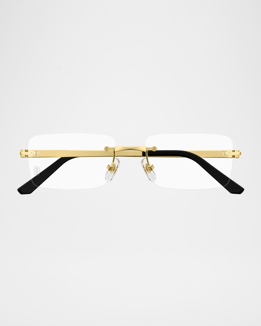Cartier Men's Titanium Rectangle Optical Frames | Neiman Marcus