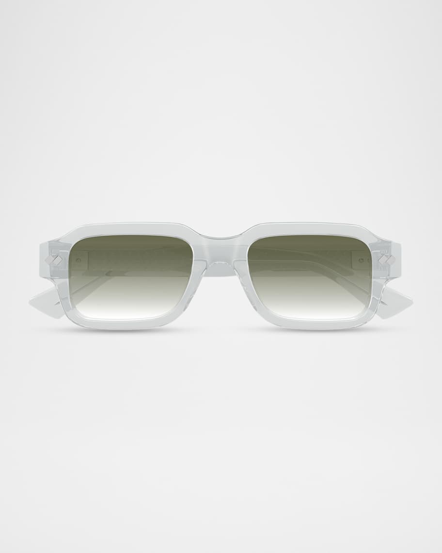 Bottega Veneta Men's BV1442S-003 Acetate Rectangle Sunglasses