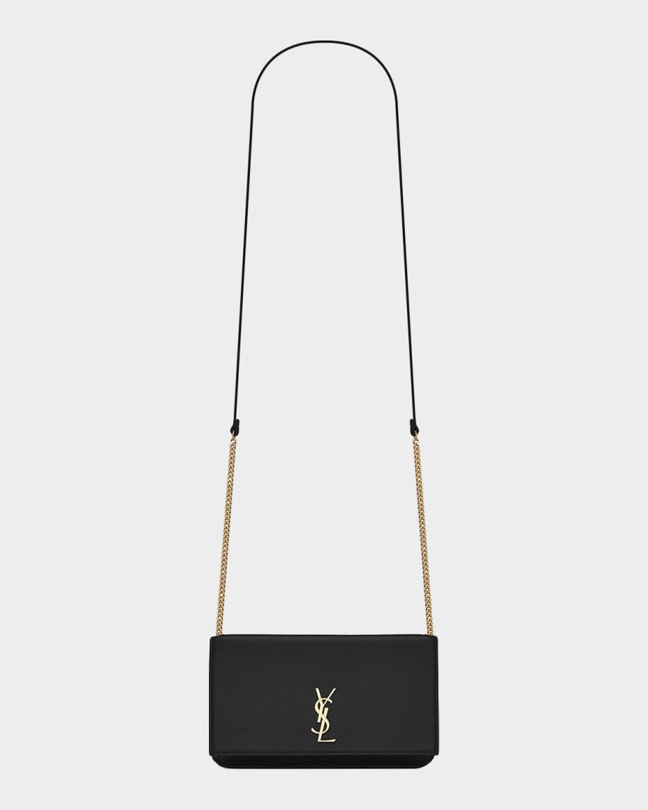 YSL Smooth Leather Crossbody Cell Phone Holder