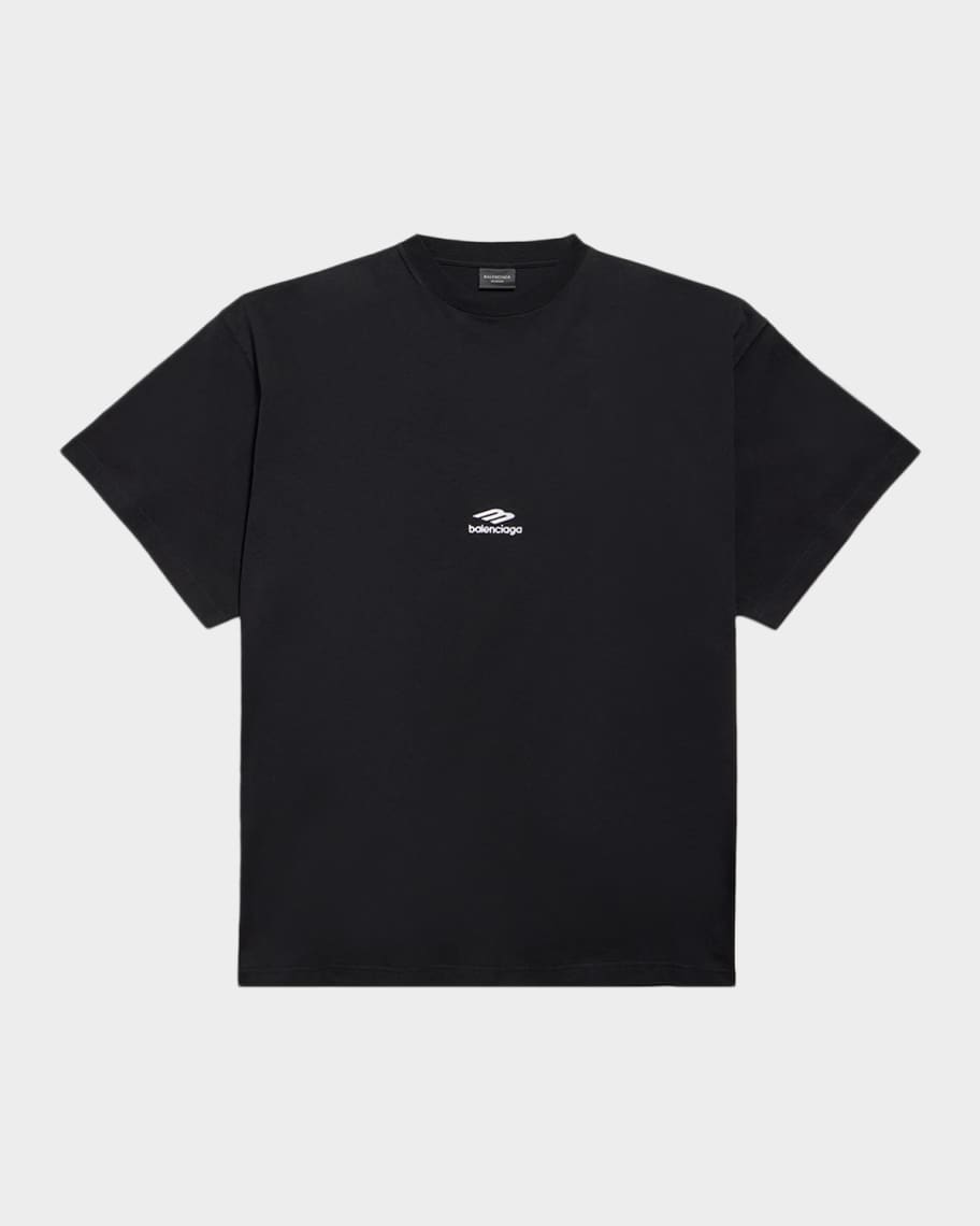 Balenciaga Men's 3B Logo Oversized T-Shirt | Neiman Marcus