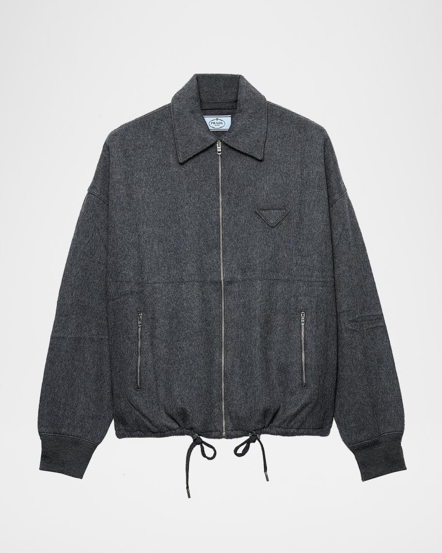 ジャケット・アウター 19SS PRADA wappen jersey blouson archive Prada Jersey Blouson Jacket | Neiman Marcus