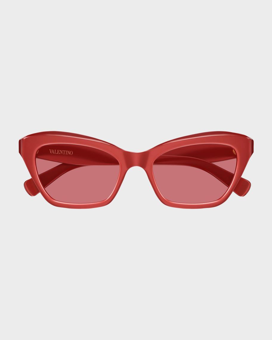 VALENTINO CAT EYE RED/BLACK WOMAN SUNGLASSES WITH CASE Valentino III VLS-101B-51 Woman Sunglasses – Lexor Miami main image 4