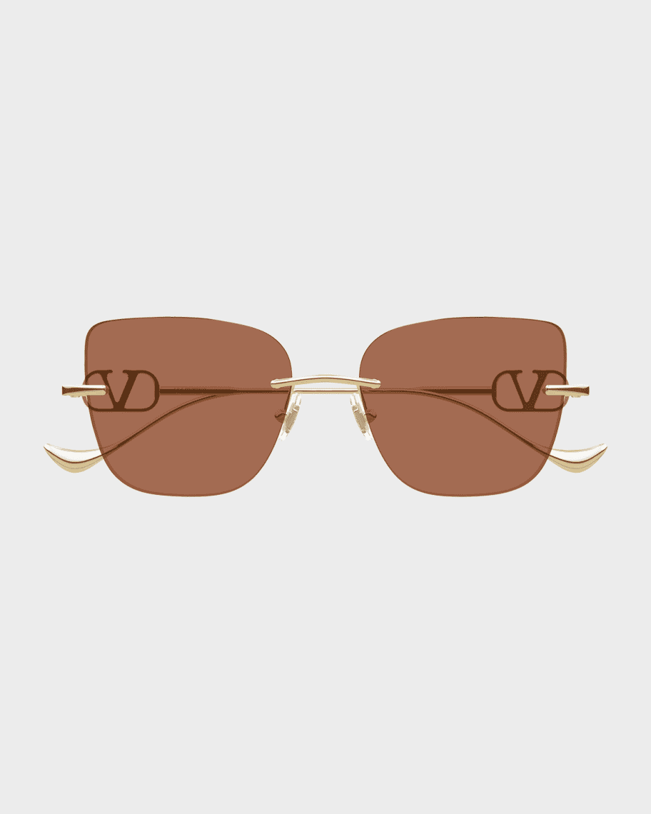 グラマイズムヴェネッサ Valentino Garavani VLogo Signature 54mm Square Sunglasses | Neiman