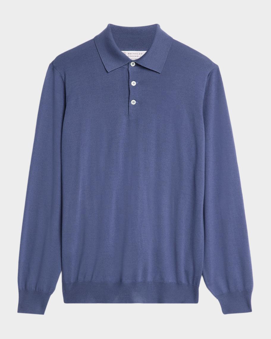 Brunello Cucinelli Men's Wool and Cashmere Half-Zip Sweater