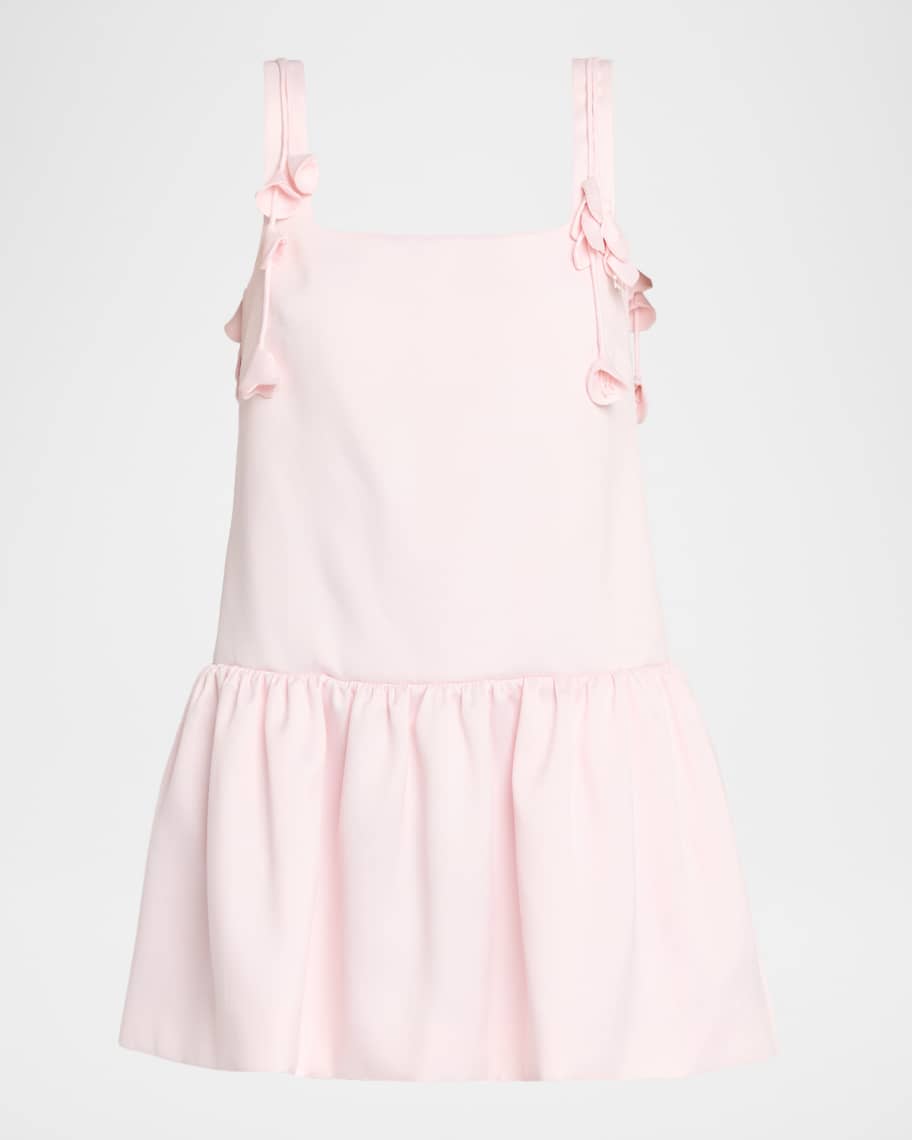 Self-Portrait Flower Taffeta Mini Dress | Neiman Marcus