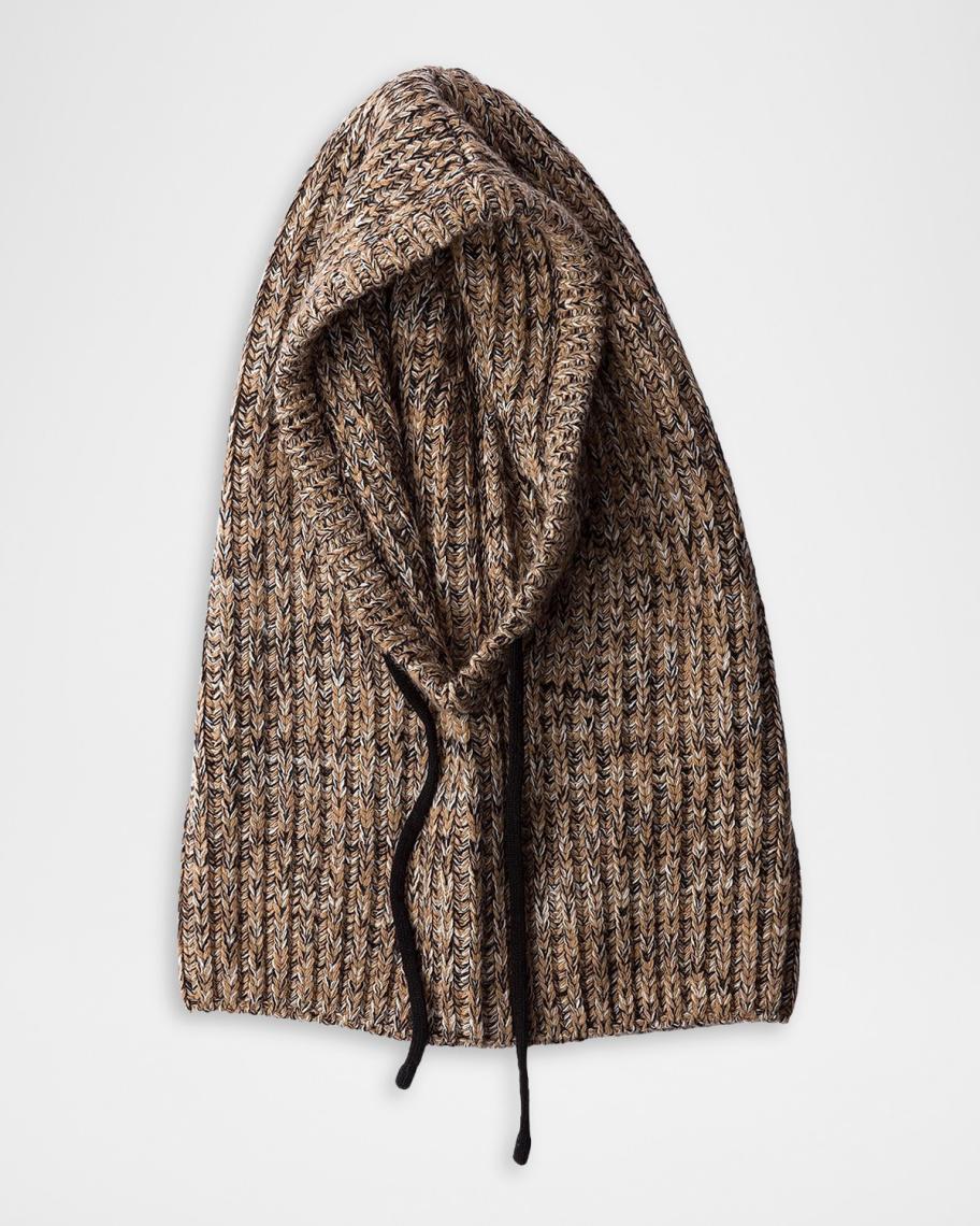 Prada Melange Knit Wool/Cashmere Hood | Neiman Marcus