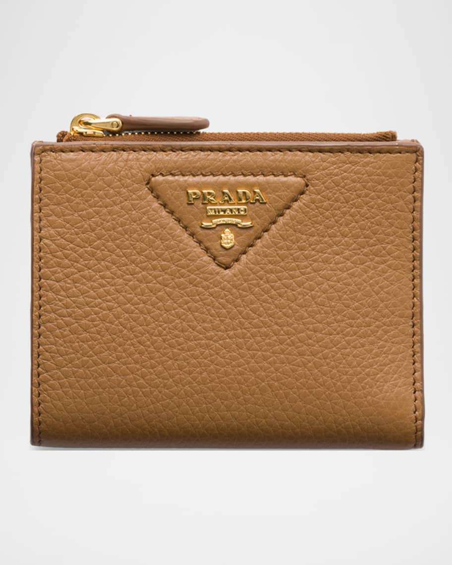 Prada Small Leather Wallet | Neiman Marcus