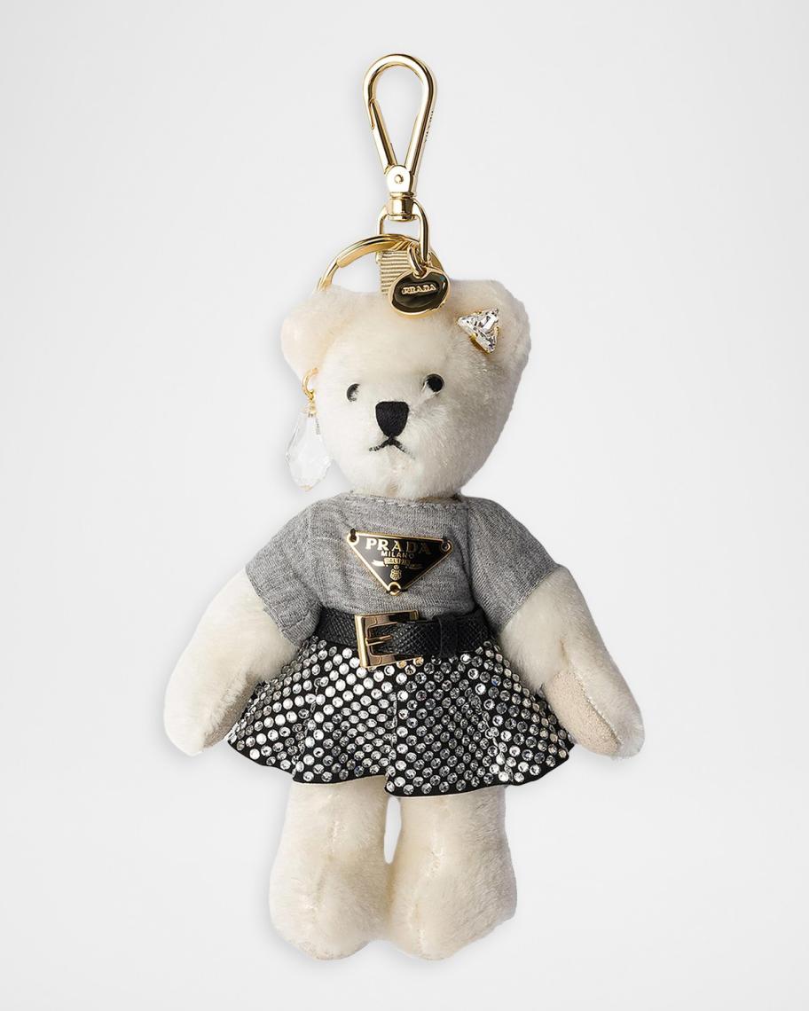 Prada Teddy Bear Keychain Bag Charm | Neiman Marcus