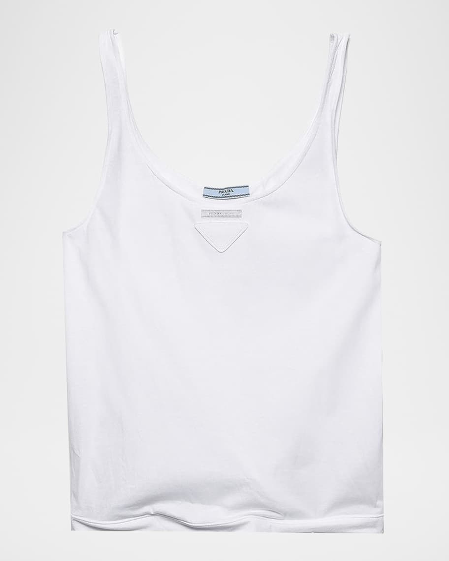 トップス PRADA SPORT design tank 40 Prada Sculptable Jersey Tank Top | Neiman Marcus
