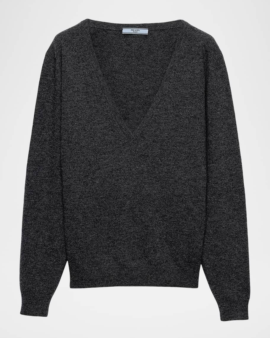 Prada Cashmere V-Neck Sweater | Neiman Marcus