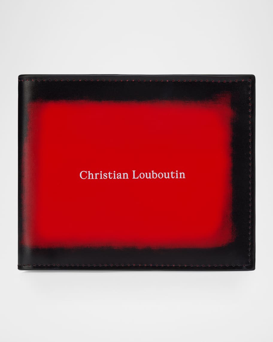 Christian Louboutin カモフラージュ フラグメントケース Christian Louboutin Men's Canopy Bifold Wallet in Brushed Leather