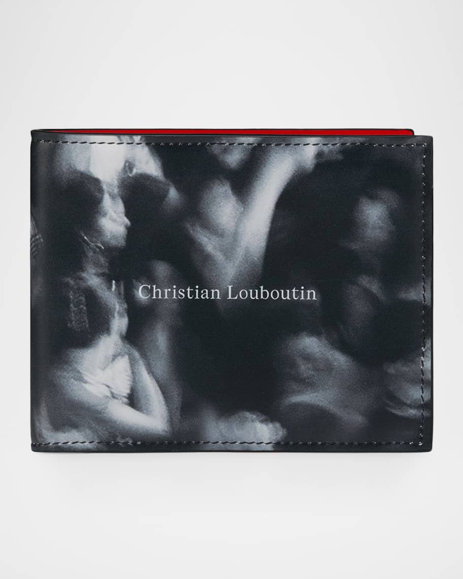 Christian Louboutin Men's Canopy Printed Leather Bifold Wallet