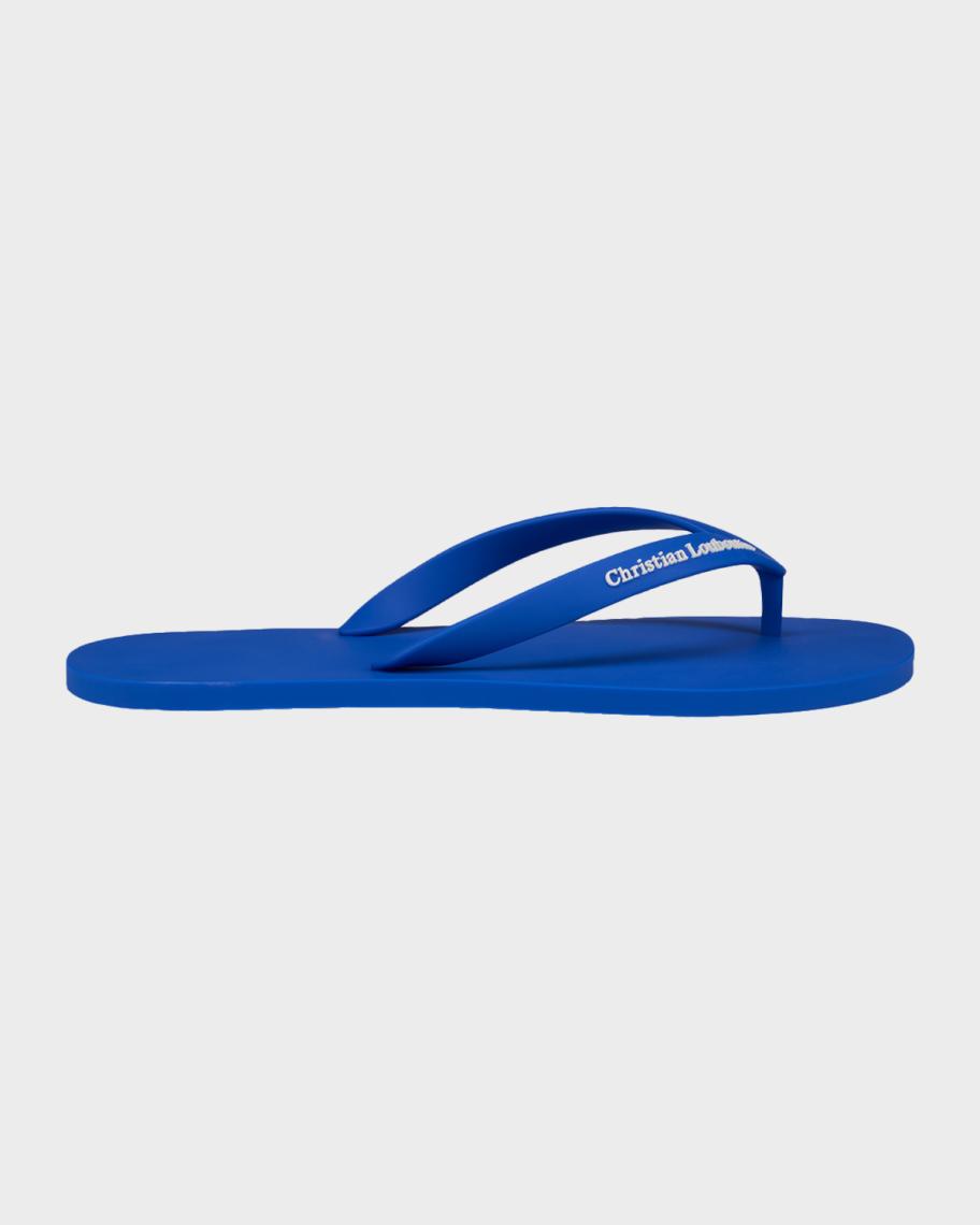 Christian Louboutin Men's The Christian Louboutin Logo Flip-Flops