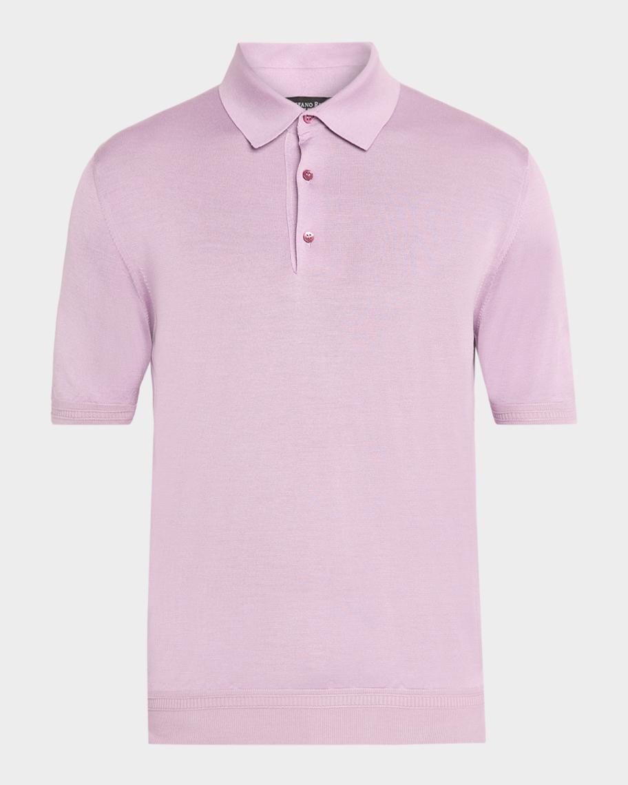 Stefano Ricci Men's Silk Knit Polo Shirt | Neiman Marcus
