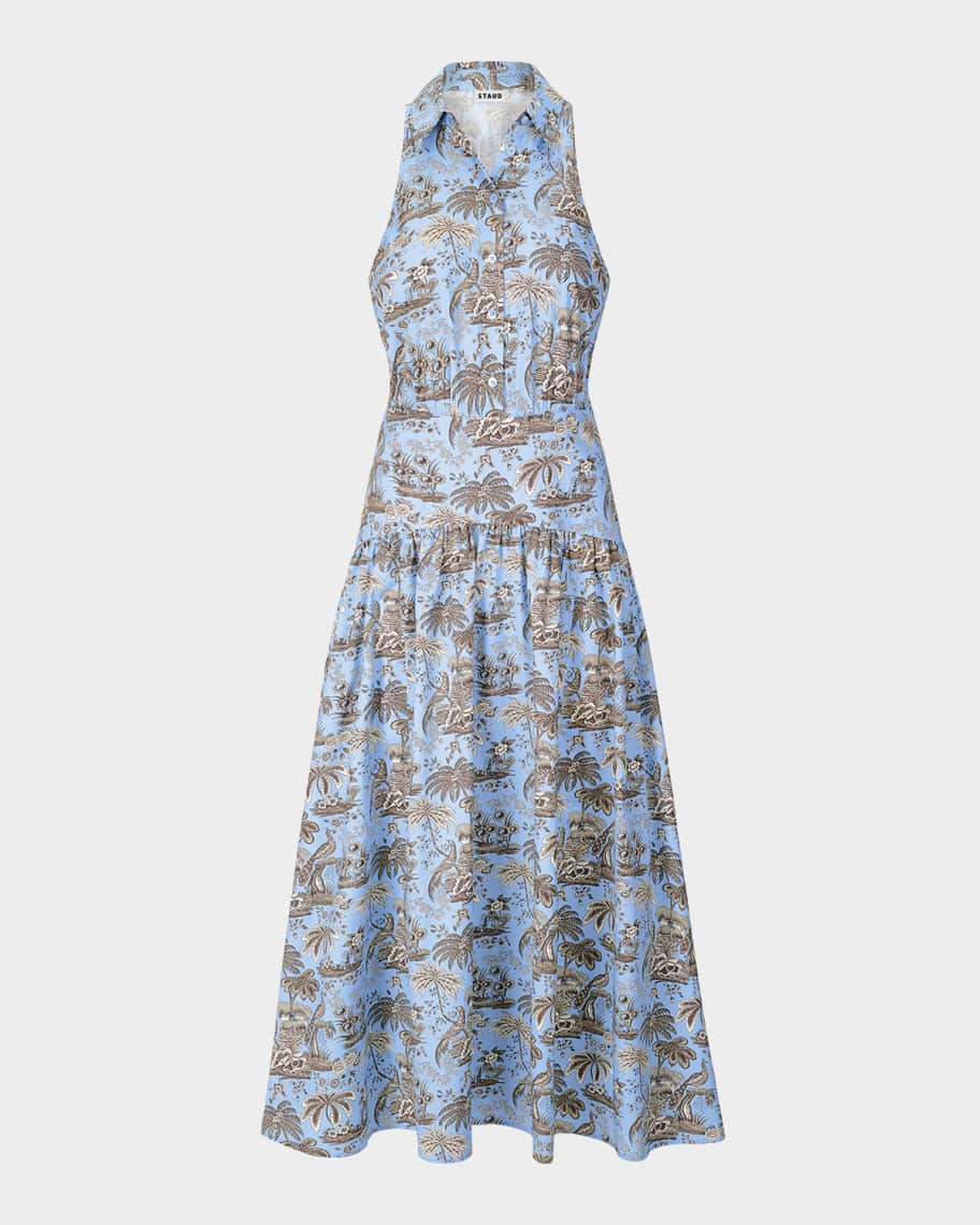 staud romy dress brown Siedres Nuina Dress