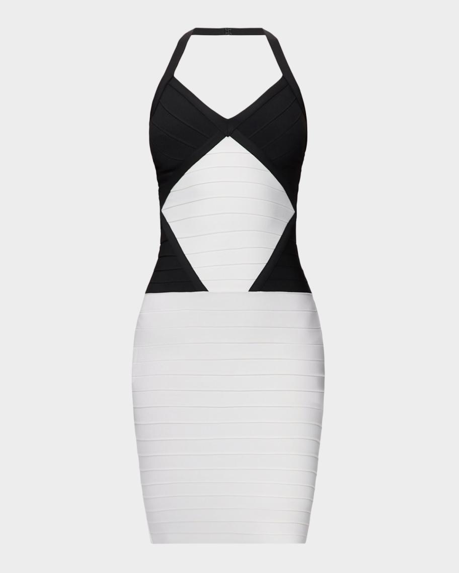 herve leger dress black and white Herve Leger