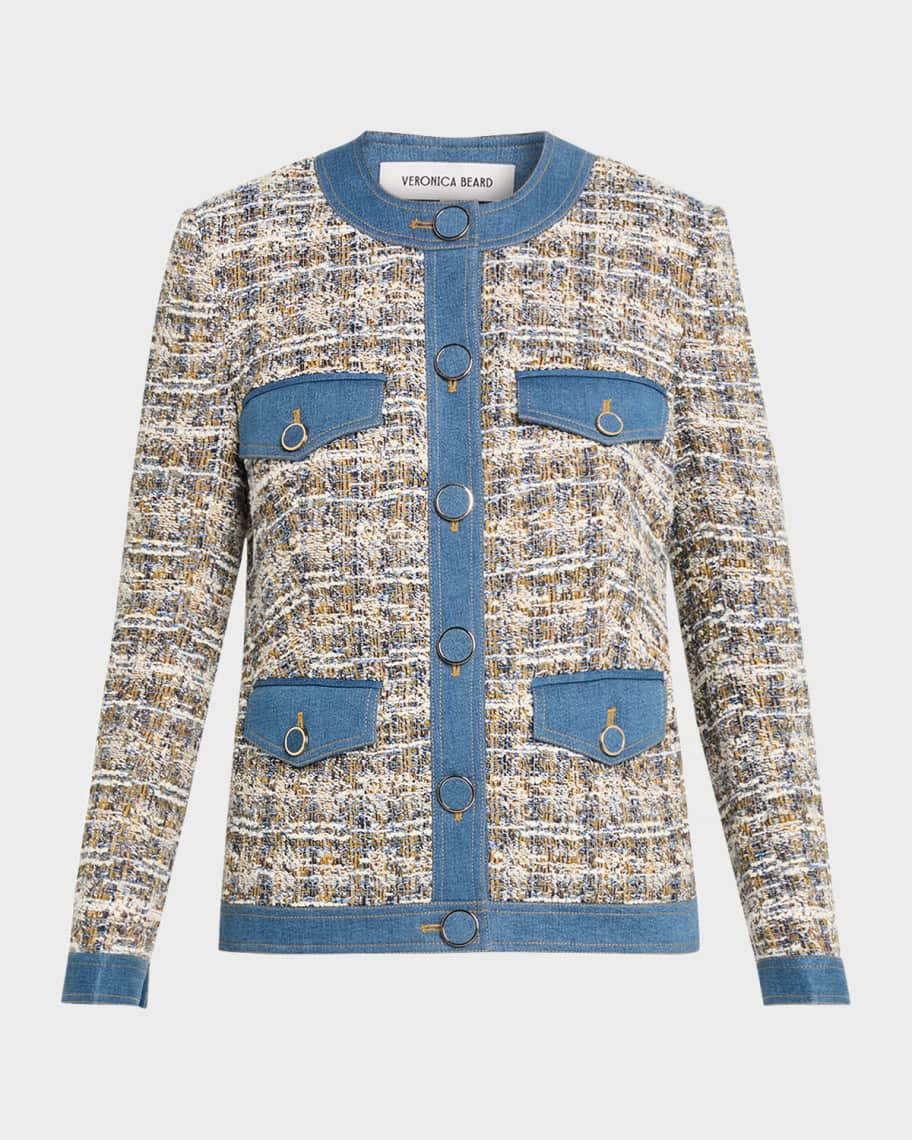 Veronica Beard Ainslie Tailored Tweed Jacket | Neiman Marcus