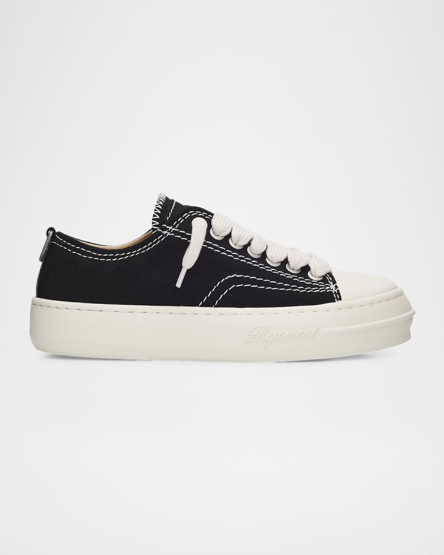 REPRESENT Men's Rep-Cap Canvas & Leather Sneakers | Neiman Marcus