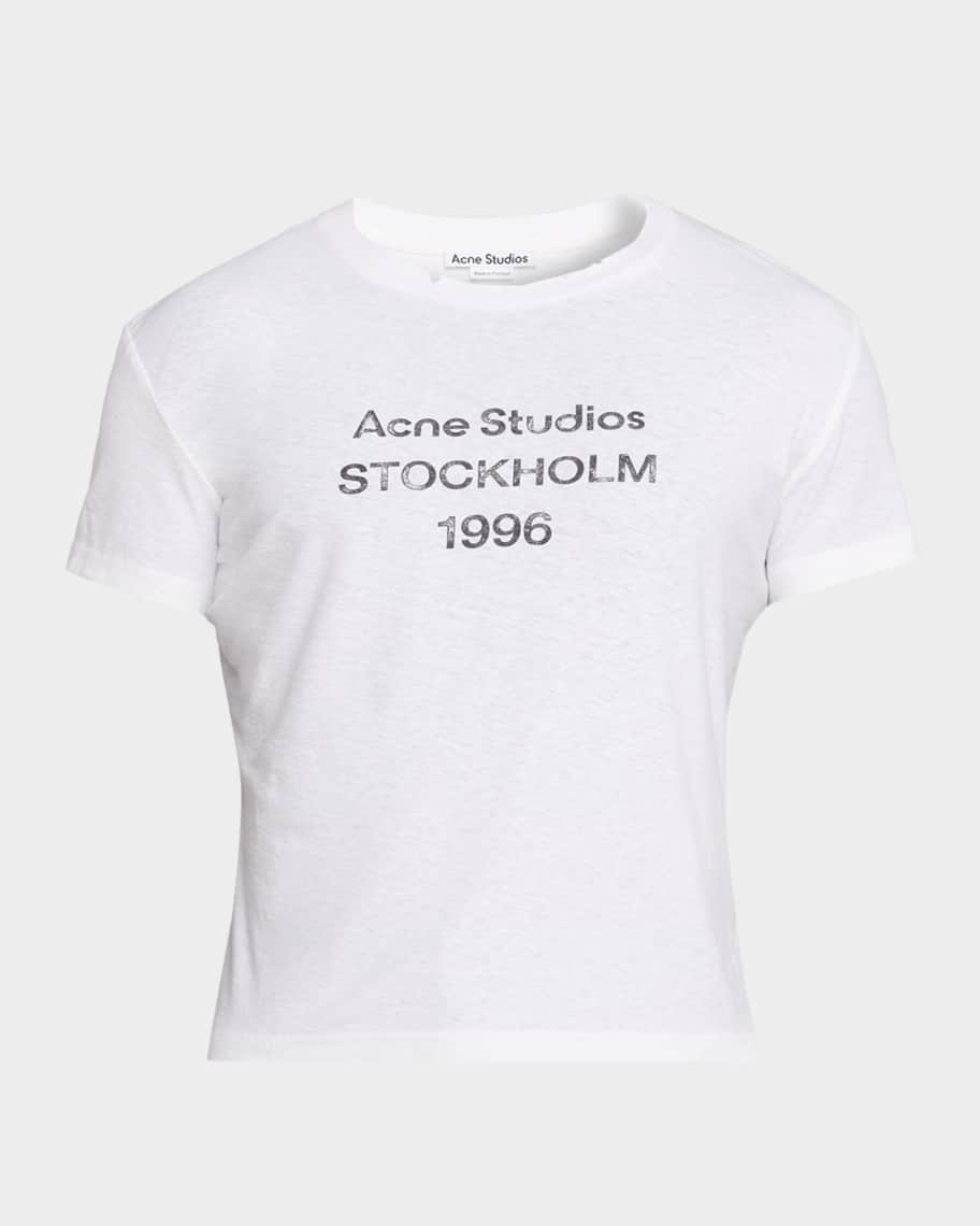 Acne Studios Men's Etza 1996 Logo Crewneck T-Shirt | Neiman Marcus